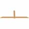 Ekena Millwork Eugene Smooth Timber Gable Bracket, Western Red Cedar, 96"W x 36"H x 1 1/2"D x 5 1/2"F, 9/12 Pitch GBW096X36X0206EUG00SWR - alternate 2